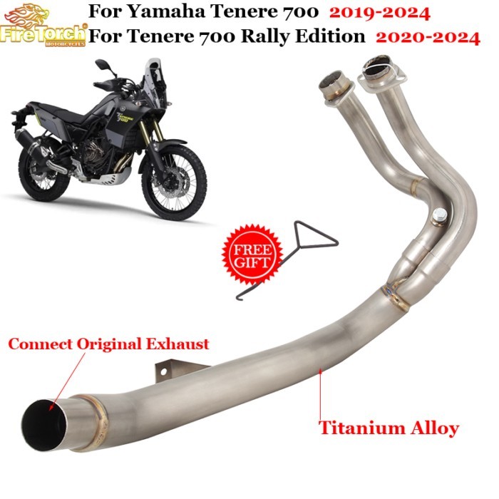 Slip On For YAMAHA Tenere700 2019-2024 For Tenere 700 Rally Edition 2020-2024 Motorcycle Exhaust Ti
