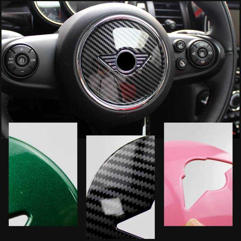 ▥ Car Steering Wheel Decorative Cover Center Modification Sticker For BMW MINI COOPER JCW F54 F