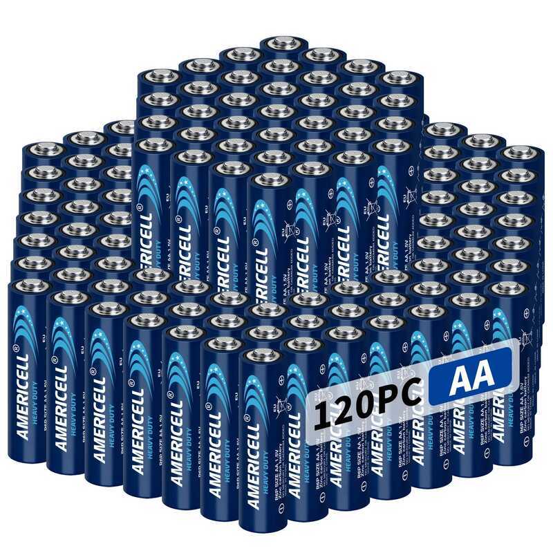 C AMERICELL AA 120/60/30/6Pcs Combination Battery, 1.5V Carbon Battery, Suitable For Keyboards, Clo