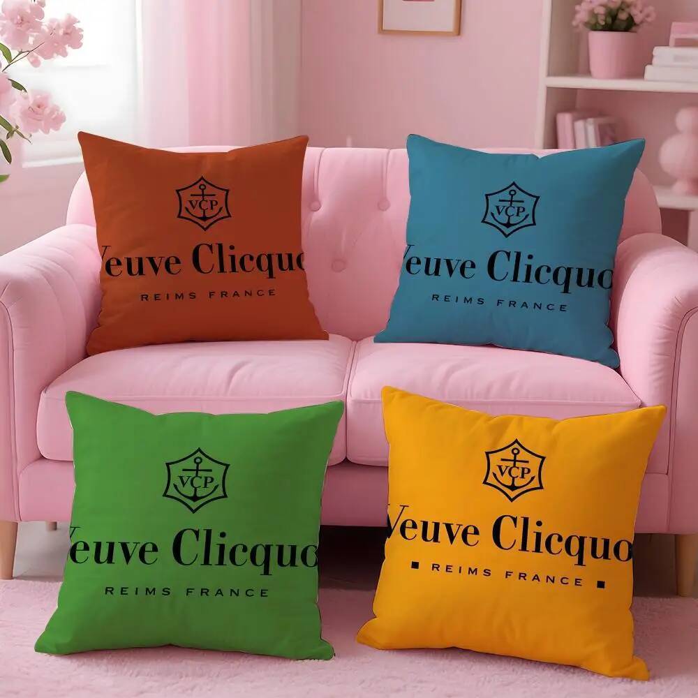 ยี่ห้อ V-Veuve ClicquotS ปลอกหมอนอิงสบาย Reversible หมอนเหมาะสําหรับรถโซฟาห้องนอน & Beyond