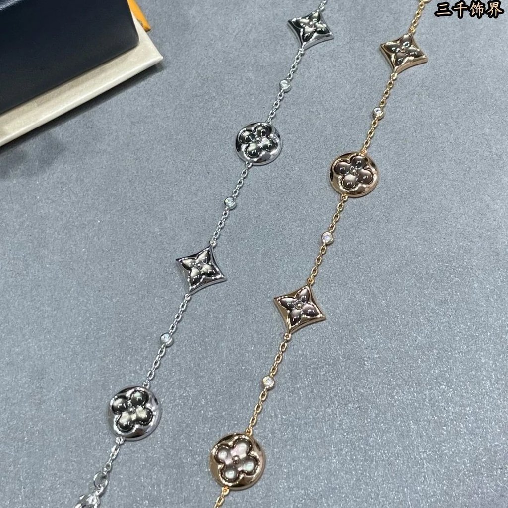 สร้อยข้อมือโคลเวอร์สี่ใบLouis Vuitton ดีไซน์หรูสำหรับทุกวัน