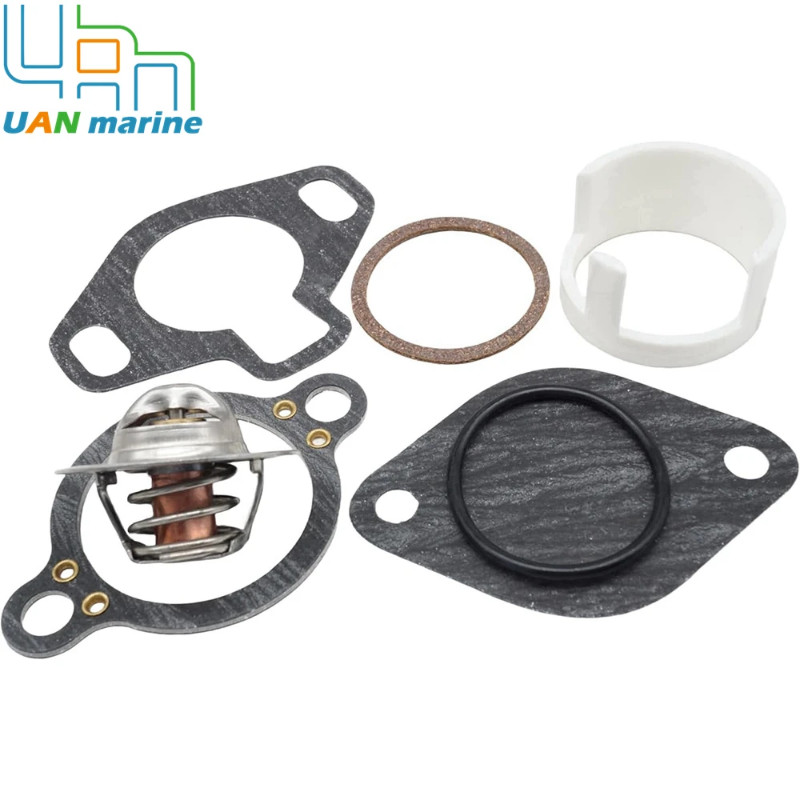 807252Q5 Thermostat Kit For MerCruiser SternDrive  with Sleeve 160° 4.3L 5.0L 5.7L 7.4L 8.2L 1987 U