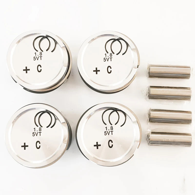 4 PCS 058107065F 06A107065J 87-502900-10 Engine Piston for Audi A4 B5 A6 C5 VW Passat B5 1.8T AEB A