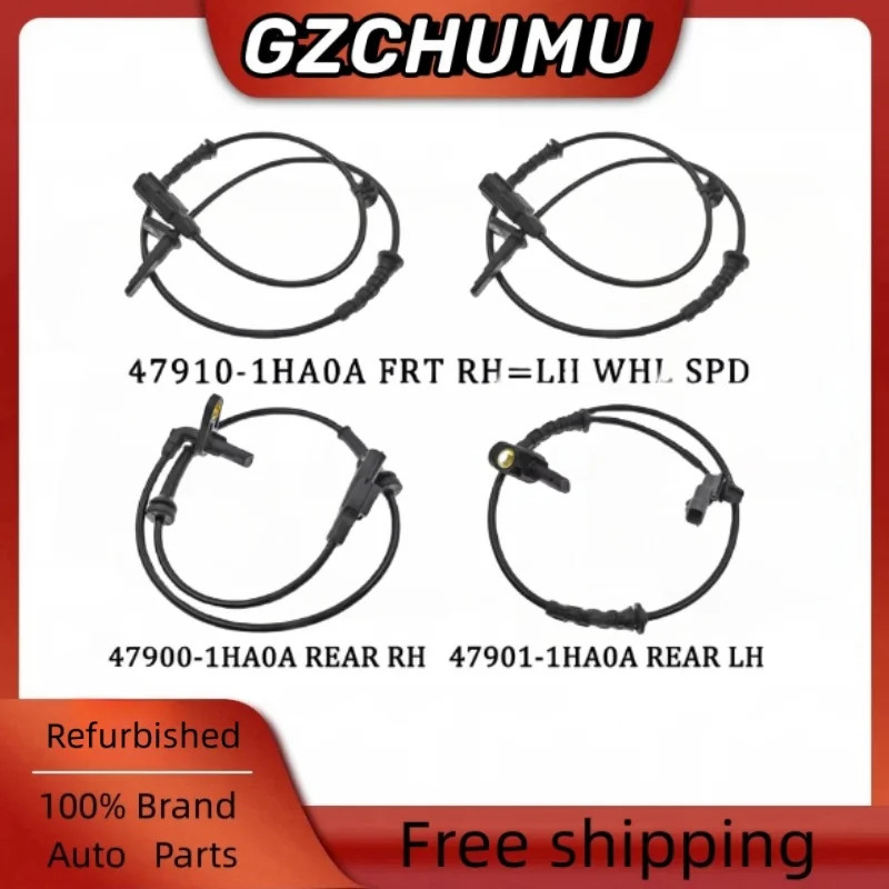 ABS Wheel Speed Sensor  47910-1HA0A 47900-1HA0A 47901-1HA0A For Nissan March Versa Note L4 1.6L 12-