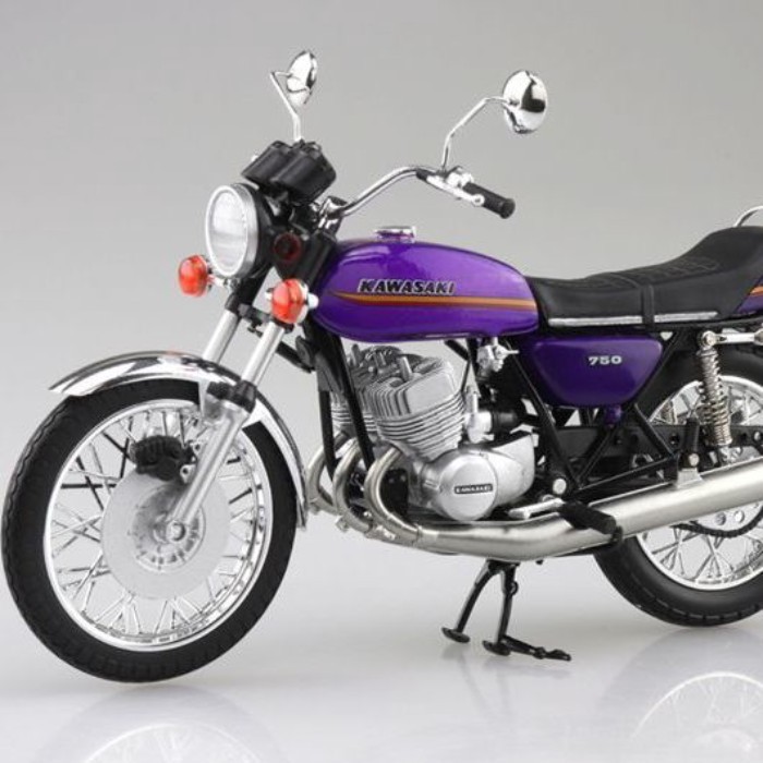 AOSHIMA AOSHIMA Club 1: 12 Kawasaki Kawasaki 750SS MACH IV Alloy Motorcycle Model