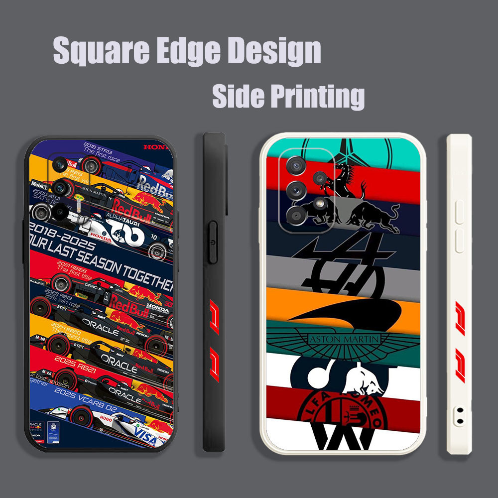 ปลอกสําหรับ OPPO A71 F9 Pro Reno6 Z Reno5 A94 A8 A31 2020 A1K A7X F1 Racing ทีม JSE01 เคสโทรศัพท์ขอบ