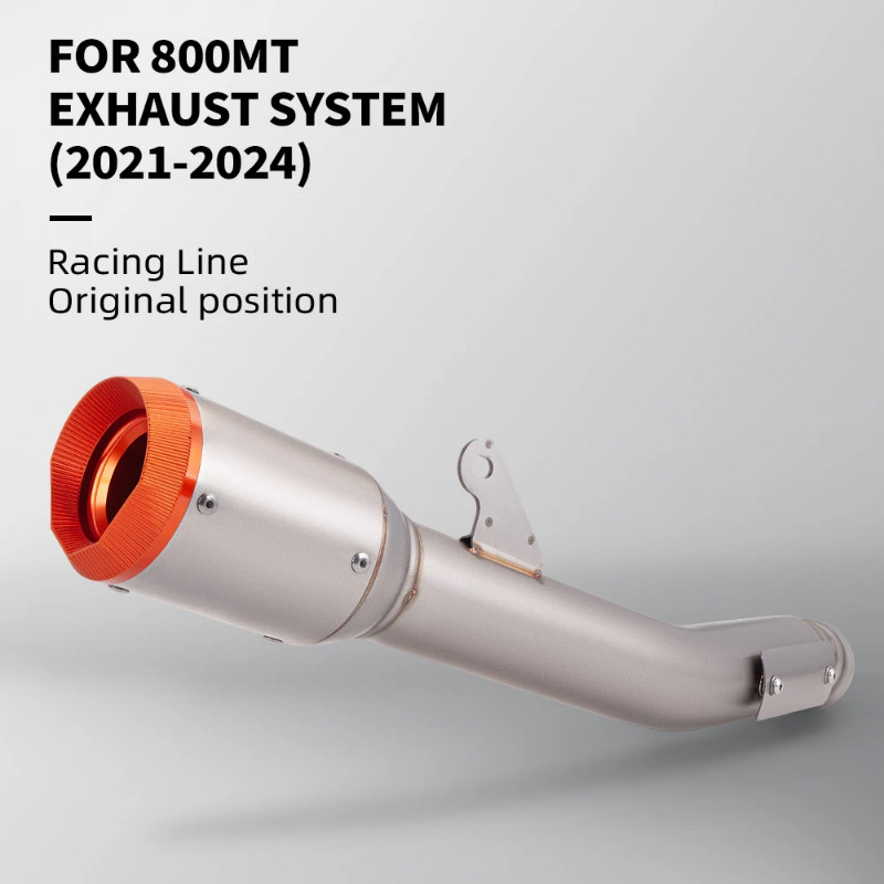 Used for 2021-2024 CF800MT tail exhaust pipe motorcycle exhaust muffler 800MT integrated orange cov