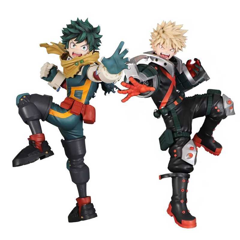 C Anime MHA Figure Midoriya Izuku Action Fig Bakugou Katsuki Figure Combat Style Model Collection D
