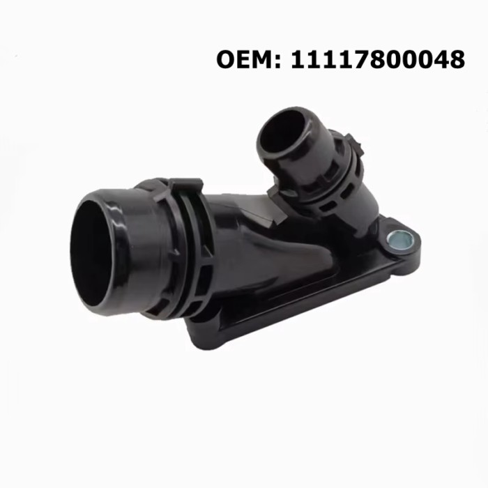 11117800048 Car Engine Coolant Thermostat Water Flange for BMW E81 E90 E60 F10 N47 N47s N57 N57S Co