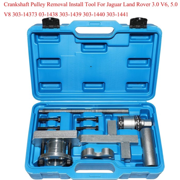 Crankshaft Pulley Damper Removal Install Tool For Jaguar Land Rover 3.0 V6, 5.0 V8 303-1437 303-143