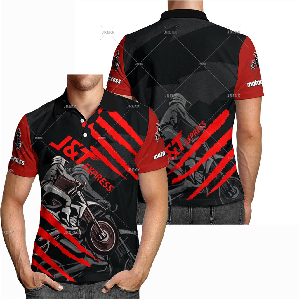 【SCHAO】ใหม่ Jersey เสื้อโปโลแขนสั้น พิมพ์ลาย J&T Express 3D น้ําหนักเบา ระบายอากาศ สําหรับเด็ก และผู