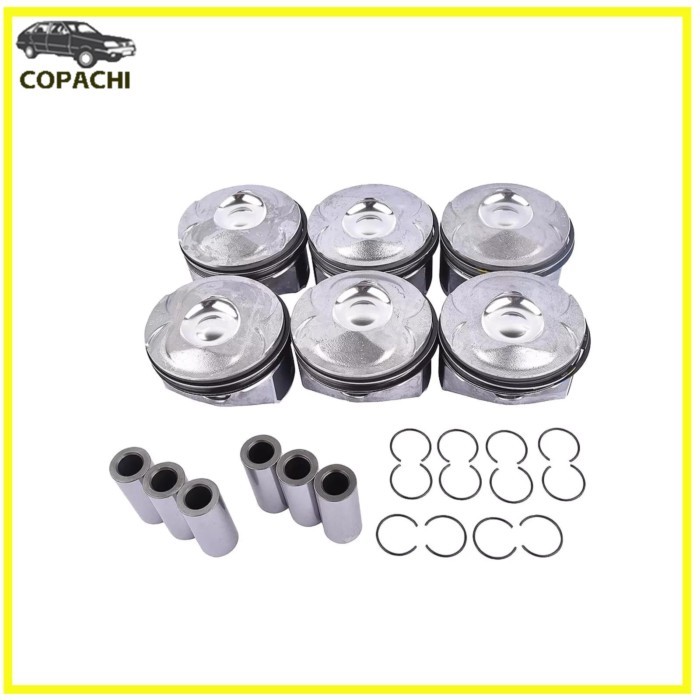 6pcs Engine Piston&Rings +0.5 LR062617 For Jaguar F-Pace XE Land Rover Discovery 3.0L Engine Car Ac