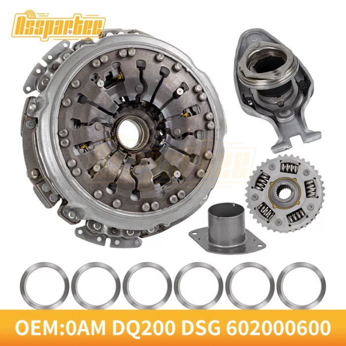 0AM DQ200 DSG Auto Transmission Dual Clutch Assembly Kit 602000600 For Audi A3 VW Jetta 1.2T 1.4T 1