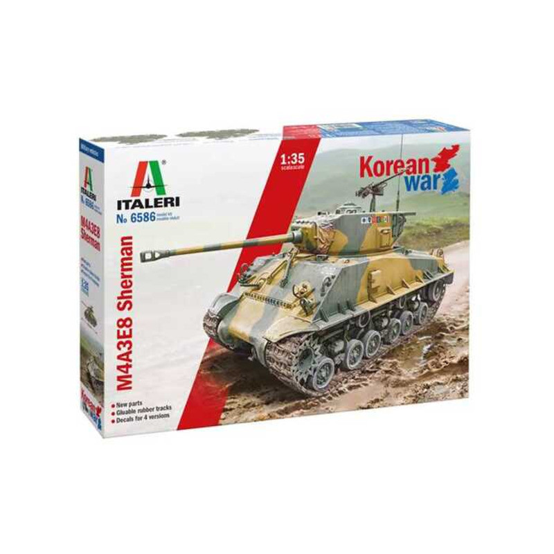 ITALERI 6586 1/35 Sherman M4 A3E8 ชุดประกอบ SHERMAN