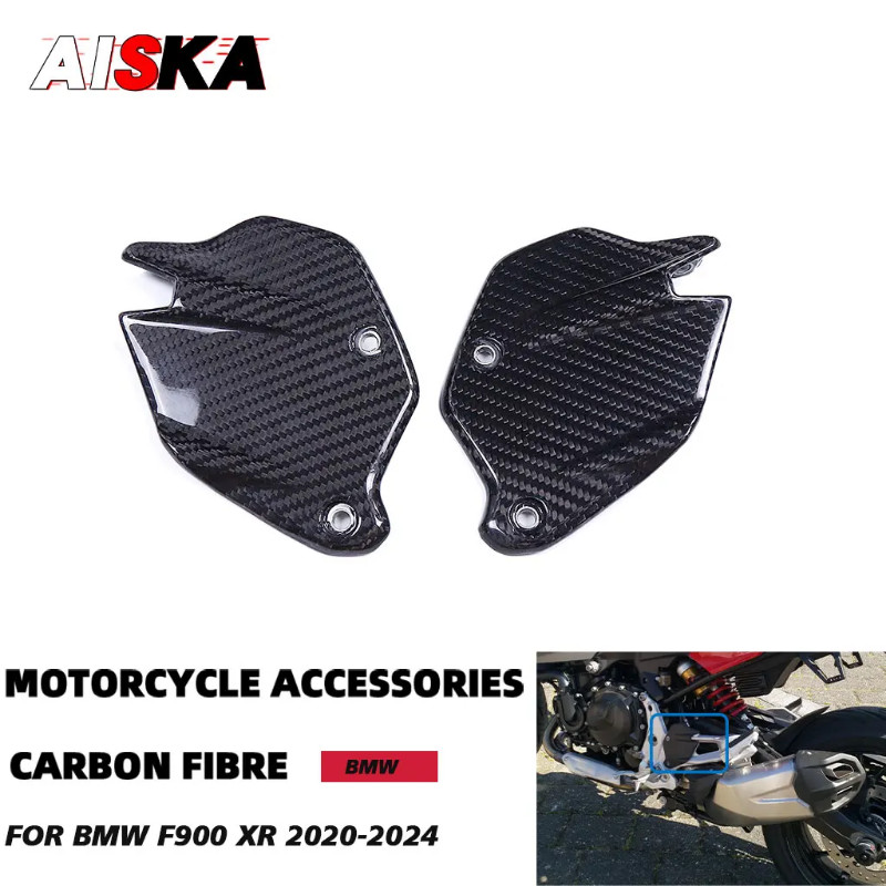100% 3K Carbon Fiber Motorcycle Heel Guards Plates Fairing Accessories For BMW F900 XR F900XR F 900