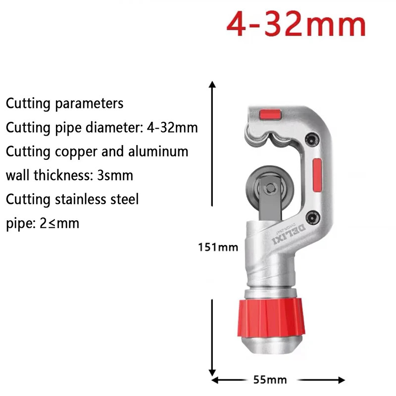PVC Stainless Steel Pipe Cutter Tubing Cutter Heavy Duty Tube Cutter Tool For Cutting Copper Alumin