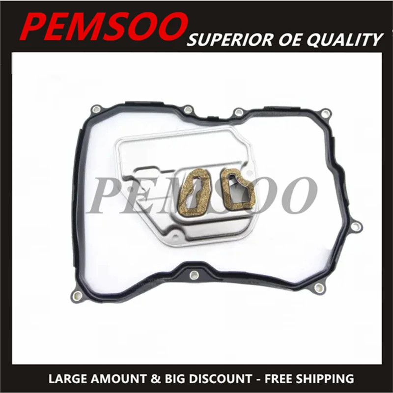 2Pcs Automatic Transmission Filter Oil Tray + Gasket Kit for BMW Mini Cooper Countryman R55 R56 R57