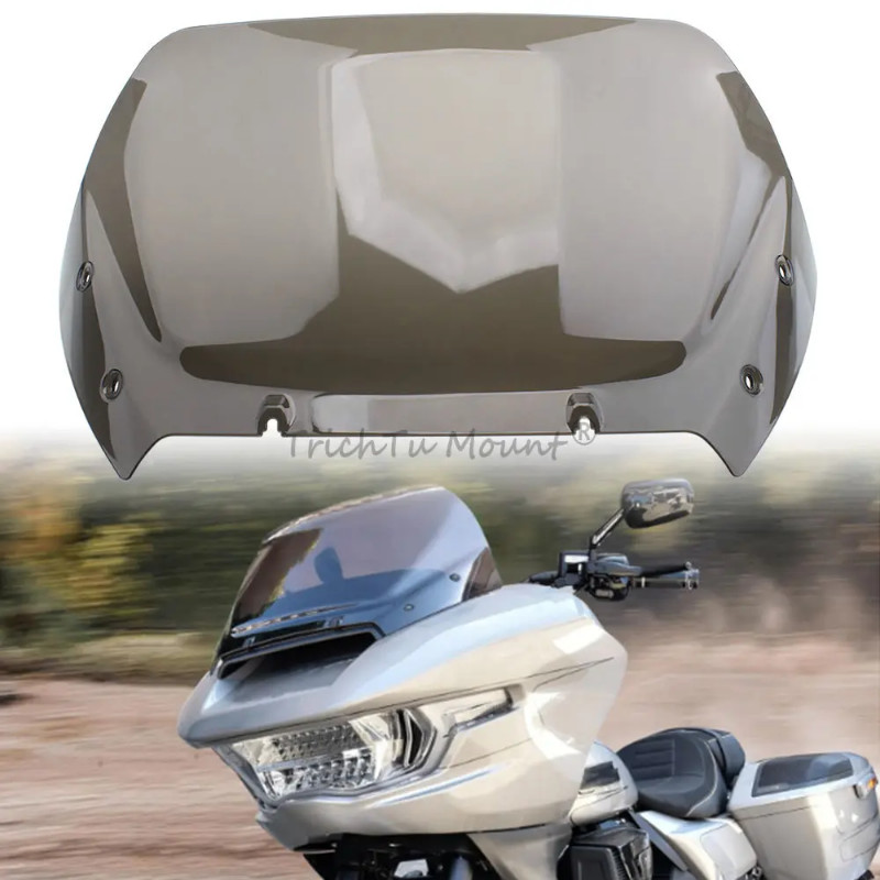 10" Front Fairing Windshield Wind Deflector Windscreen For Harley Road Glide CVO FLTRX FLTRXSE 2023
