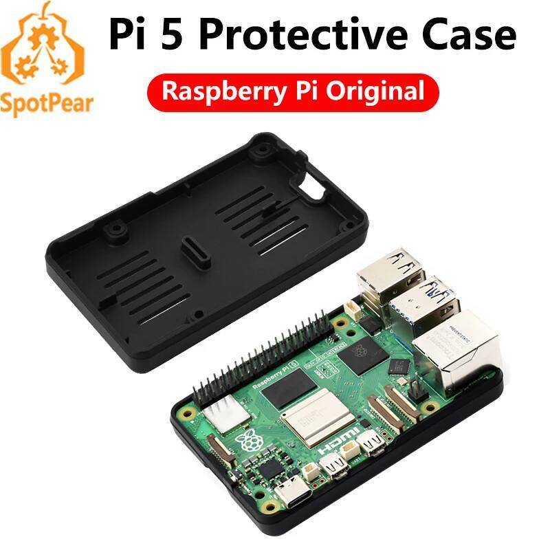 Raspberry Pi 5 Bumper Case Bottom Protective Shell เคสซิลิโคนแบบหนีบสําหรับ Pi5