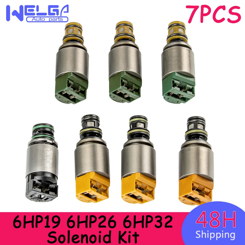 7PCS/Set 6HP19 6HP26 6HP32 Solenoid Kit Transmission Solenoid Trans Solenoid Refurbished For BMW Fo