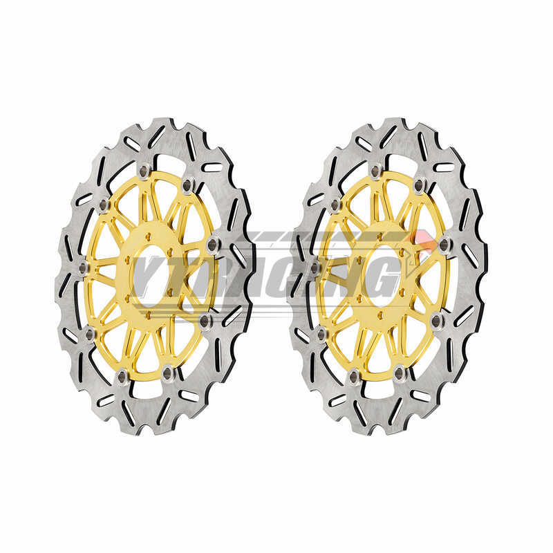 เหมาะสําหรับ Yamaha FZR750/1000 XJP1200/1300 YZR750 YZF750 แผ่นเบรคหน้า