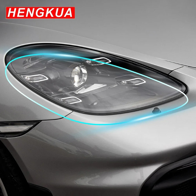 KUNGKIC for Porsche 718 Spyder Cayman GT4 GT4RS 2019-2023 Pre Cut Paint Protection Film Headlight 8
