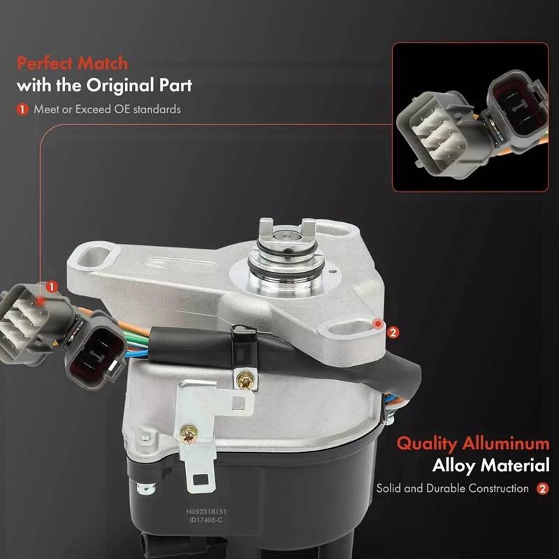 New Ignition Distributor(8+2Pin) For Honda Prelude L4 2.2L 2.3L 1992-1995 TD-61U 690-106