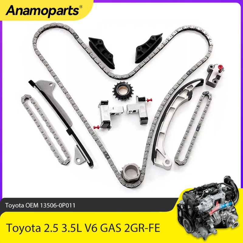 Engine Parts Timing Chain Kit Fit 2.5 3.5 L 2GR-FE 4GR-FSE For Toyota Camry Avalon RAV4 Sienna Lexu