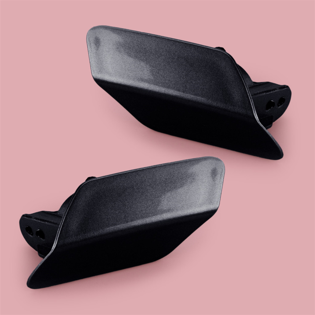 1 คู่สีดํากันชนหน้าไฟหน้าเครื่องซักผ้าหัวฉีดฝาครอบ fit สําหรับ BMW 3 Series F30 F31 M-Sport 2013-201