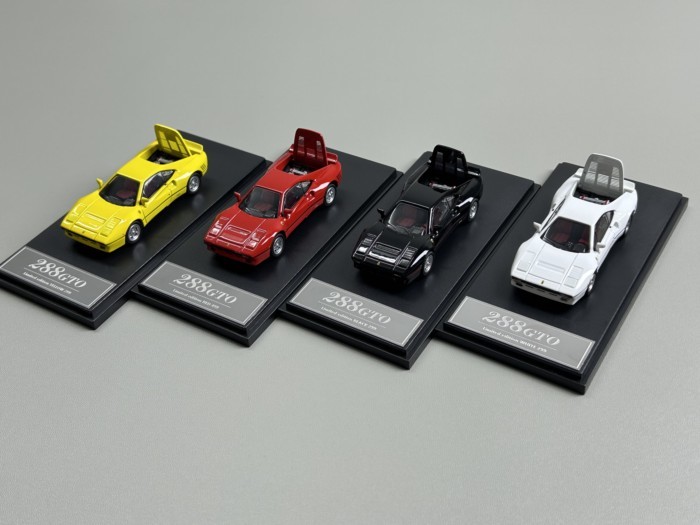HM 1/64 Ferrari Leap Horse 288 GTO เปิดฝาครอบรุ่นจําลองรถรุ่น