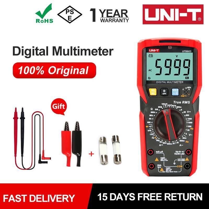 UNI-T UT89XD UT89X True RMS มัลติมิเตอร์ดิจิตอลเครื่องทดสอบไฟฟ้ามืออาชีพ NCV ไดโอดอุณหภูมิ Triode Ca
