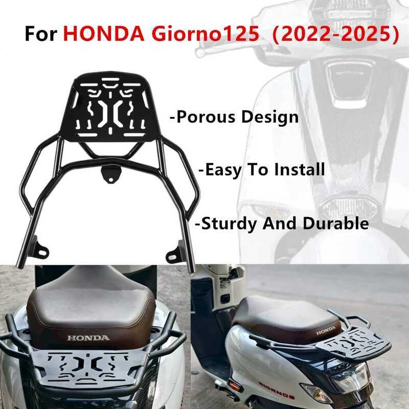 C For HONDA Giorno125 Rear Luggage Rack G125 Tail Carrier Fits OEM Bolts​​ Food Dey Rack 2022-2025