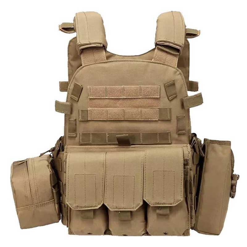 C Nylon Tactical Vest Armor Hunting Carrier Airsoft Equipment Combat MOLLE Military Army Vest Camou