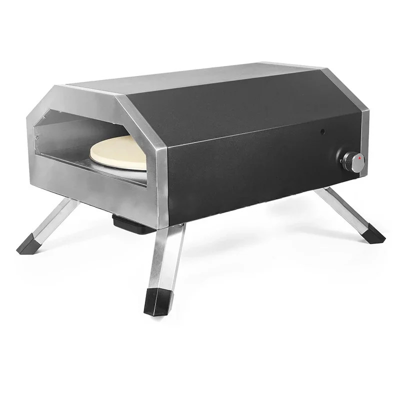 Gas Pizza Machine Portable Home Outdoor Fully Automatic Rotary Oven Baking Gas Pizza Oven  0-300°C