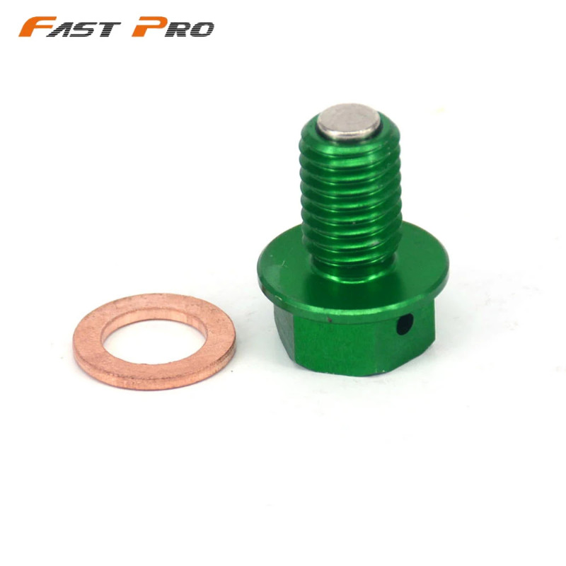 Motorcycle CNC Magnetic Oil Drain Plug Bolt For KAWASAKI KX65 KX85 KX100 KX125 KX250 KX500 KX250F K