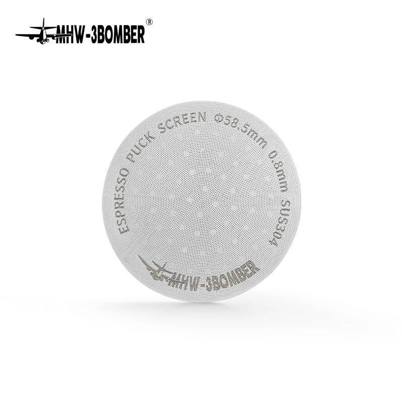 ขาย MHW-3BOMBER 51/53/58mm Espresso Puck หน้าจอ Double Layer โลหะกาแฟกรองสําหรับ Portafilter บ้านตะก
