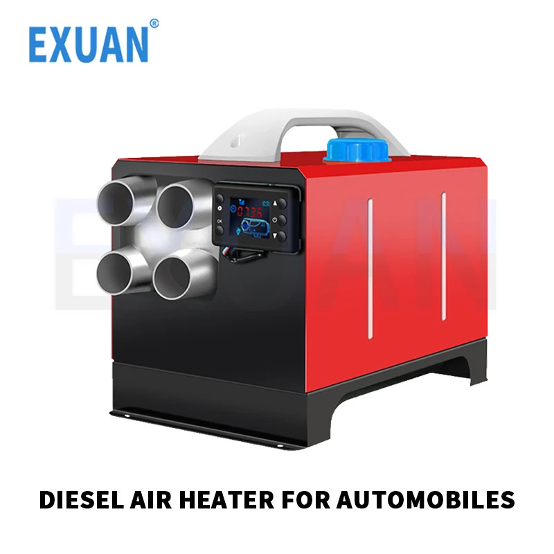 2/5KW Diesel Air Heater All in One 12V/24V Diesel Parking Heater Silencer with LCD Switch for RV Mo