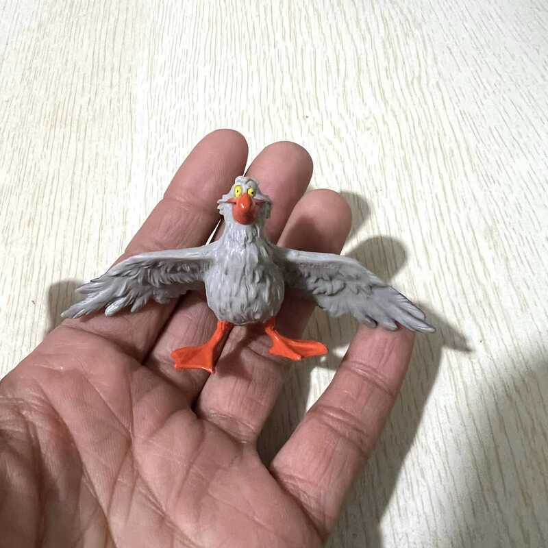 C Anime Little Mermaid F Scuttle The Seagull Action Figure Toys Collectibles Scuttle Decoration Gif