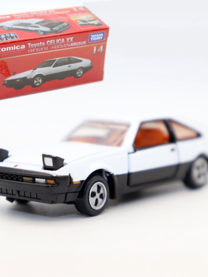 Out of Print Model Tomy Tomy Card Red Box TP 14 Toyota Celica XX Selica Sports Car Model Decorative