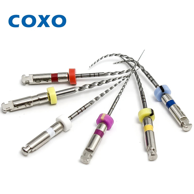 SOCO PLUS 6Pcs/Box Activated Root Canal File Dentist Tools Root Canal File Endodontic Files Dental