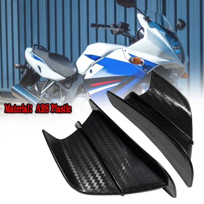 Fit For Suzuki GS500F SV1000 GS500 GS500E Samurai GN125 Motorcycle Winglet Aerodynamic Side Wing Fi