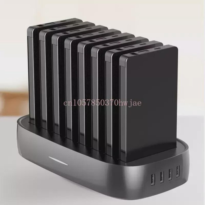 WST WP931B8 luxury gift power bank mobile share power charging station for multiple devices