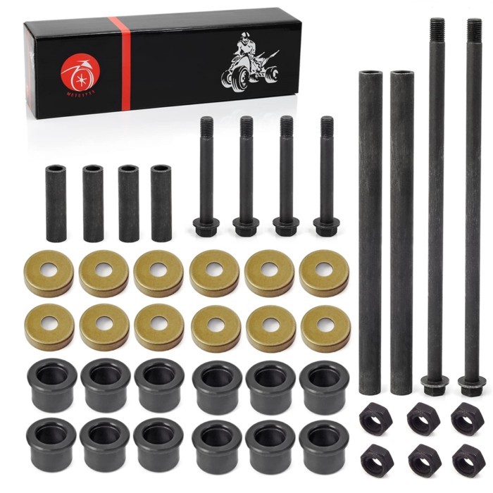 Front Arm Bushing Dust Cover Seal Caps Bolts & NUT Shaft Collars Upper Lower Rebuild kit For YAMAHA