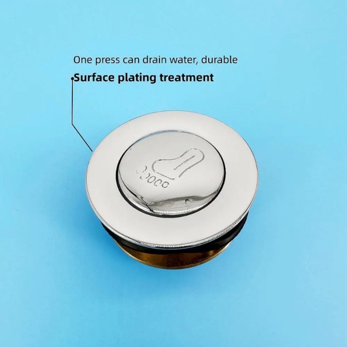 All Copper Rotary Bouncing Bathtub Drainer Mop Sink Drainer Bathtub Sink Pipe Fittings Foot Step Ba