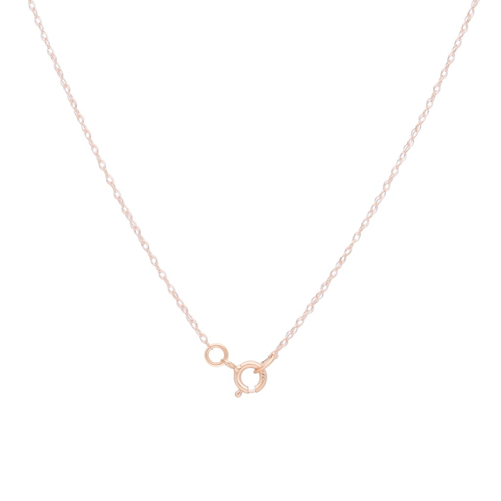 9K Rose Gold Cable Chain 18 inches