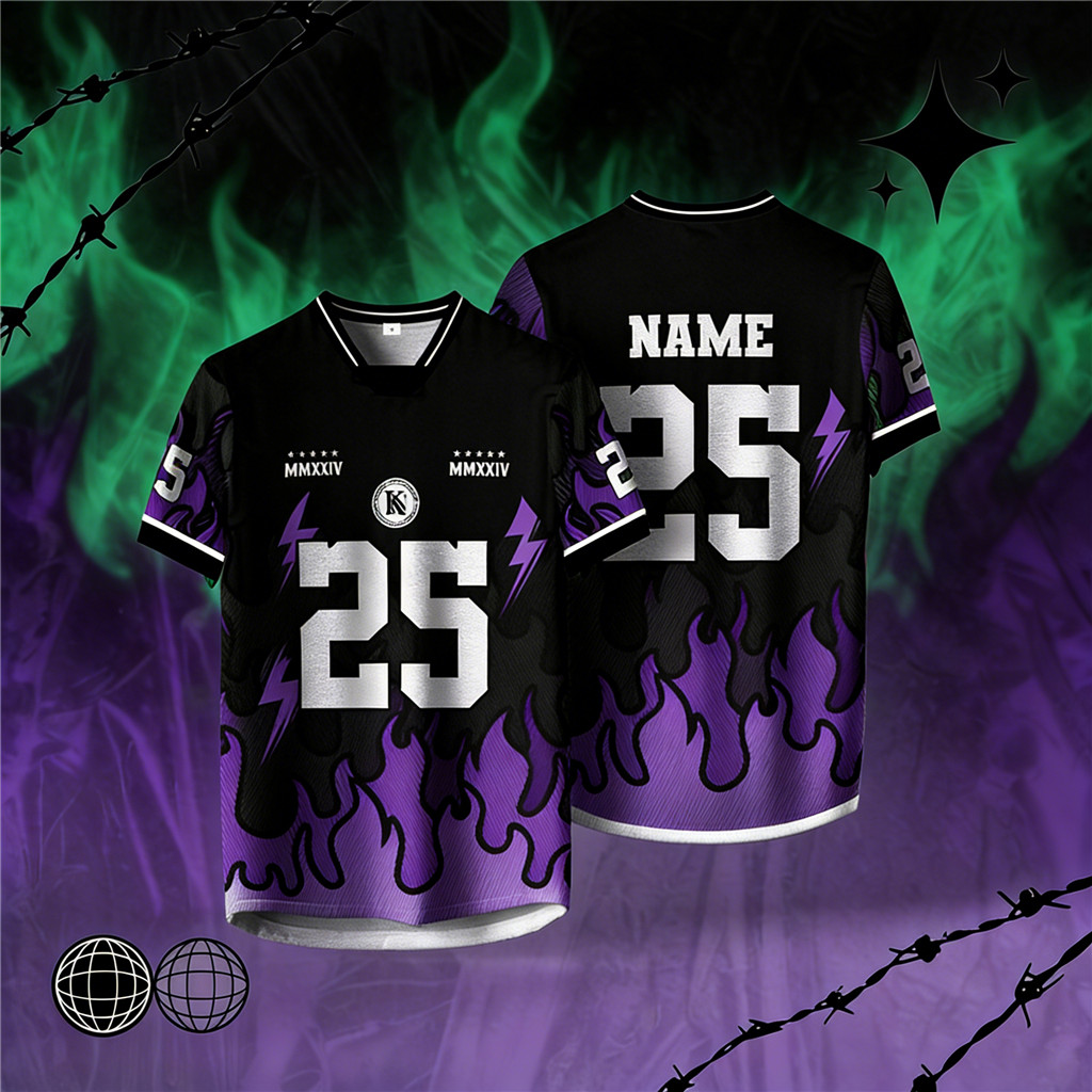 Free Custom Name & Number2026 NFL Jersey - เสื้อยืดแขนสั้นคอปกย้อนยุค
