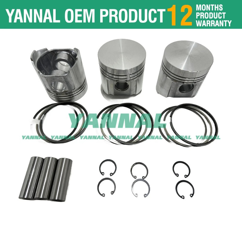 3D84E-3B S3D84E-3B 3TNE84 3TNE84T PISTON kit w/ ring for Yanmar Komatsu engine