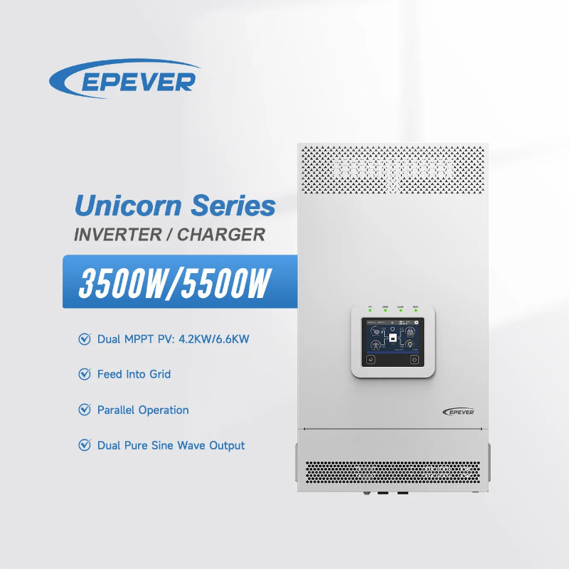 EPEVER Inverter 3.5kw 5.5kw Hybrid MPPT Solar Inverter AC220V Output Built-in MPPT Photovoltaic Inv