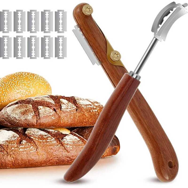 C Bread Lame Slashing Sourdough Tool With 5 Blades And Protection Cover Durable Bread Slicing Porta