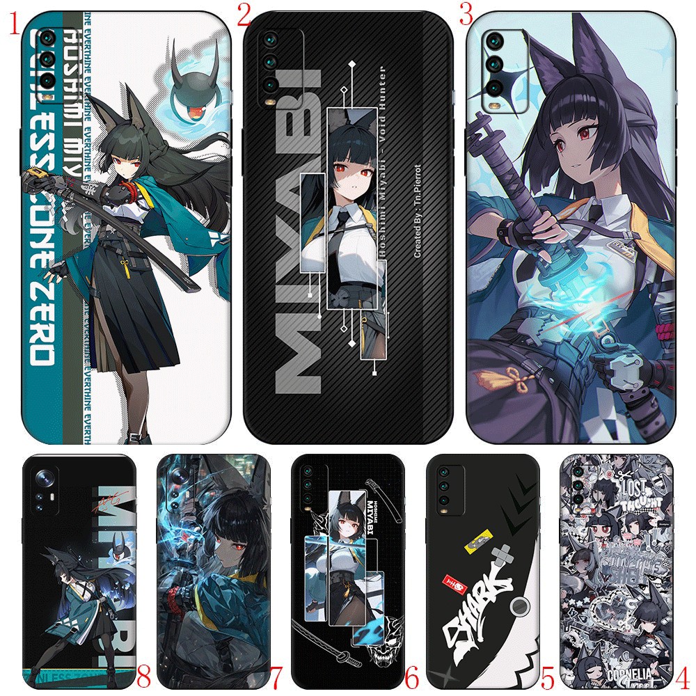 Redmi Note 7 8 9 10 4G Pro Max 8T 9S 9T ความเข้ากันได้ TPU พลาสติกสีดําเคสโทรศัพท์ Zenless Zone Zero